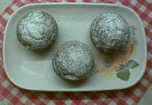 Perníkové muffiny s čokoládovým krémem