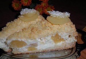 "Piña Colada" ananasovo-kokosové řezy (dort)